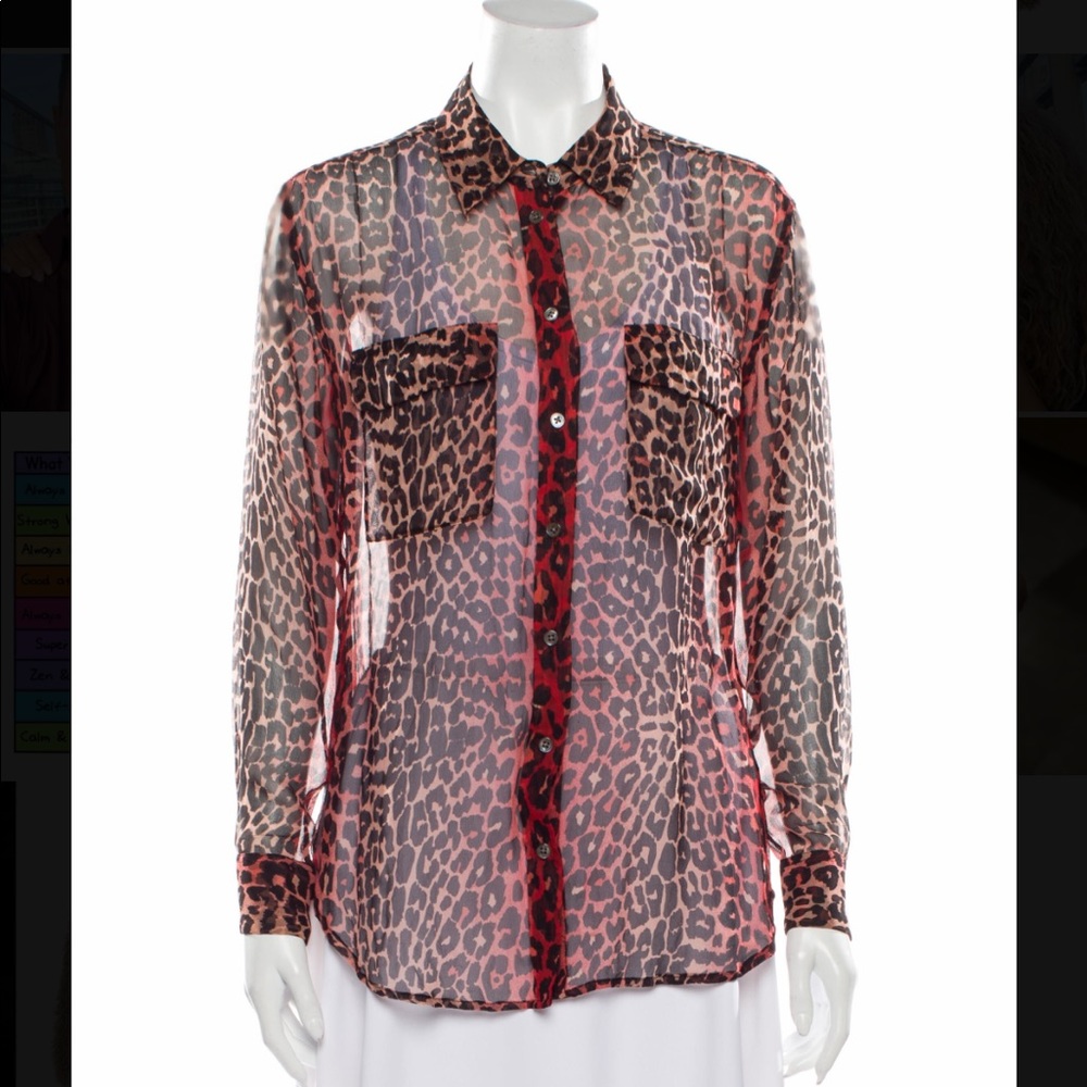 Equipment silk blouse